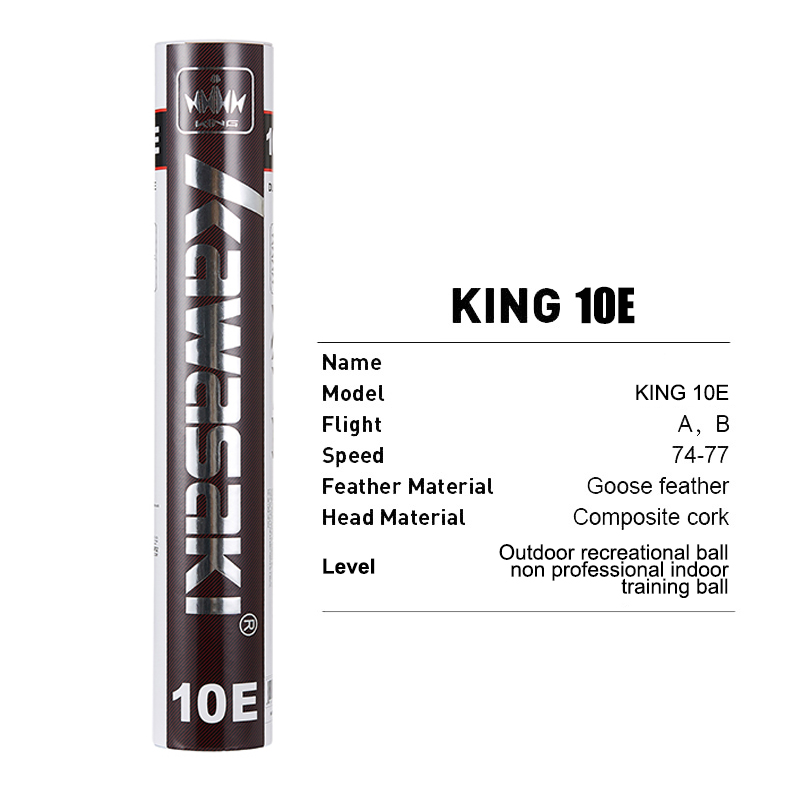 Feather Shuttlecock - Volano da badminton Kawasaki King 10E